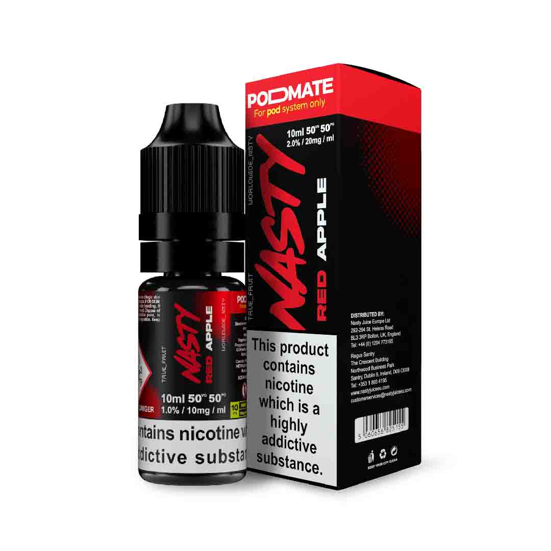 [Old Range ] Nasty Juice PodMate Red Apple Salts E Liquid 10ml-10mg